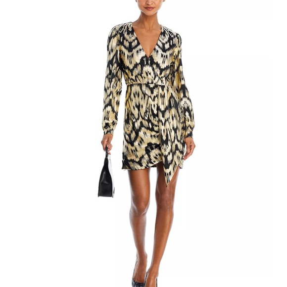 green emerald velvet dress Sequin Print V-Neck Mermaid Dress by Tiffany Designs 16077 14 / Black